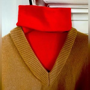 Joseph layered color block sweater, size M